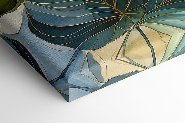 Lush leaves in calming colors