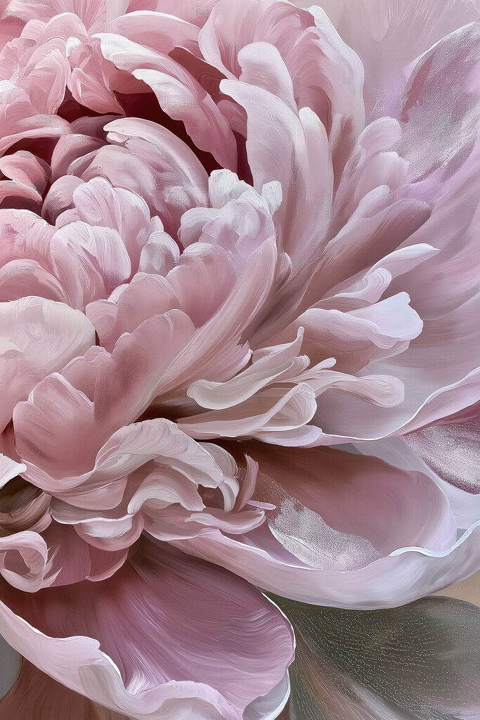 Soft petals in gentle pink hues