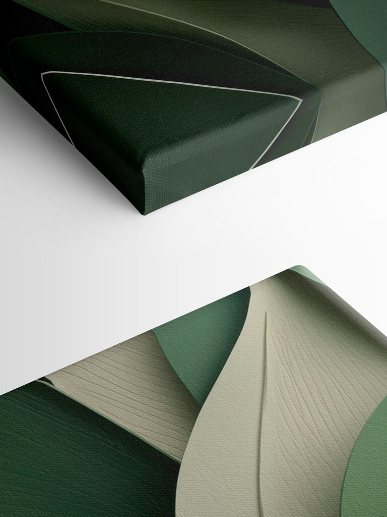 Nature's design in soothing greens Nature's design in soothing greens