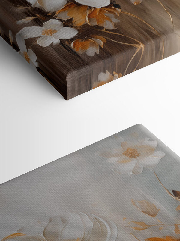 Painting of white flowers