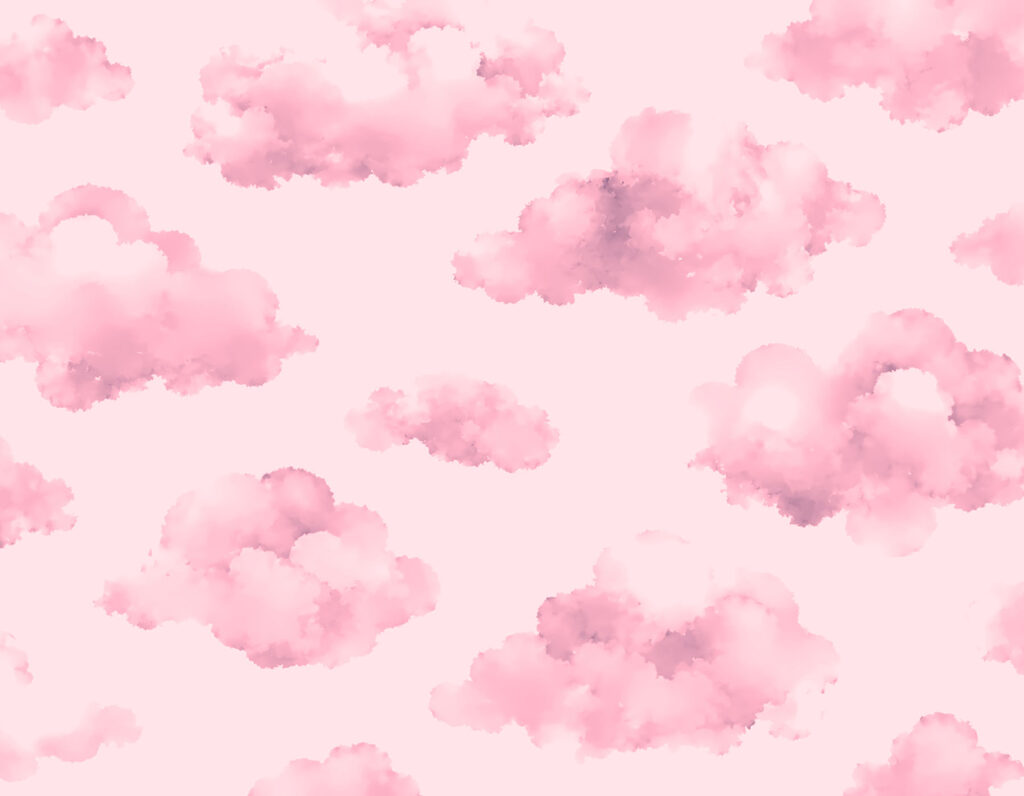 Pink clouds on a pink background