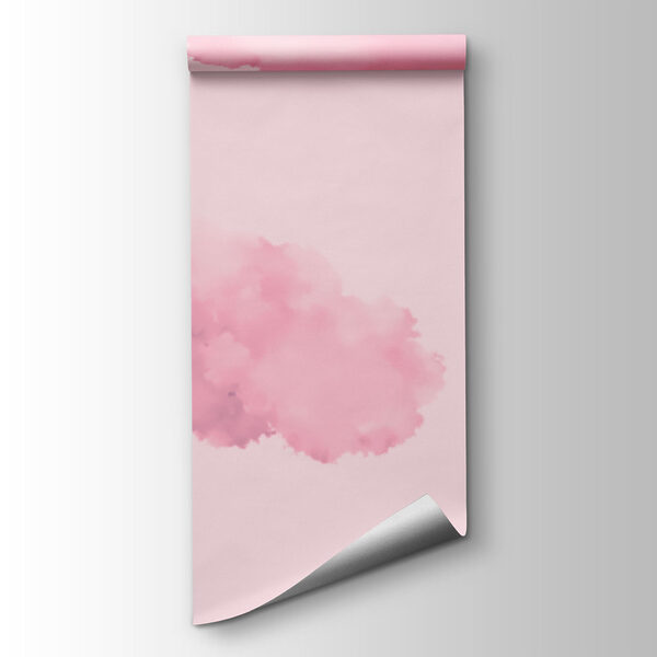 Pink clouds on a pink background