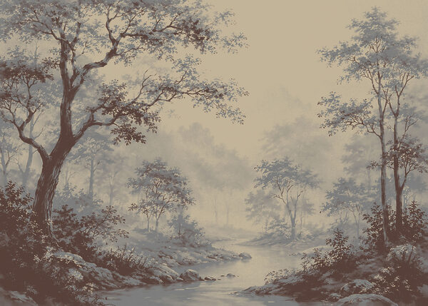 River running through a forest River running through a forest