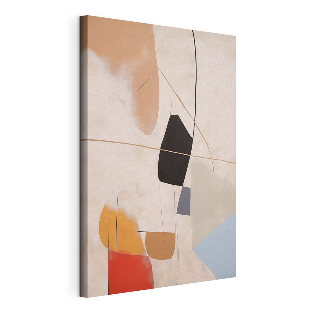 Abstract shapes in soft colors
