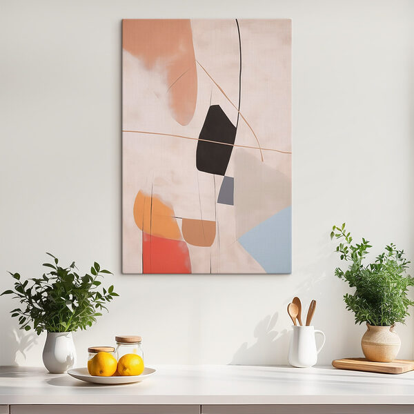 Abstract shapes in soft colors