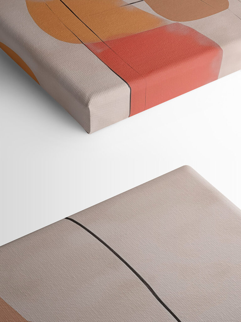 Abstract shapes in soft colors