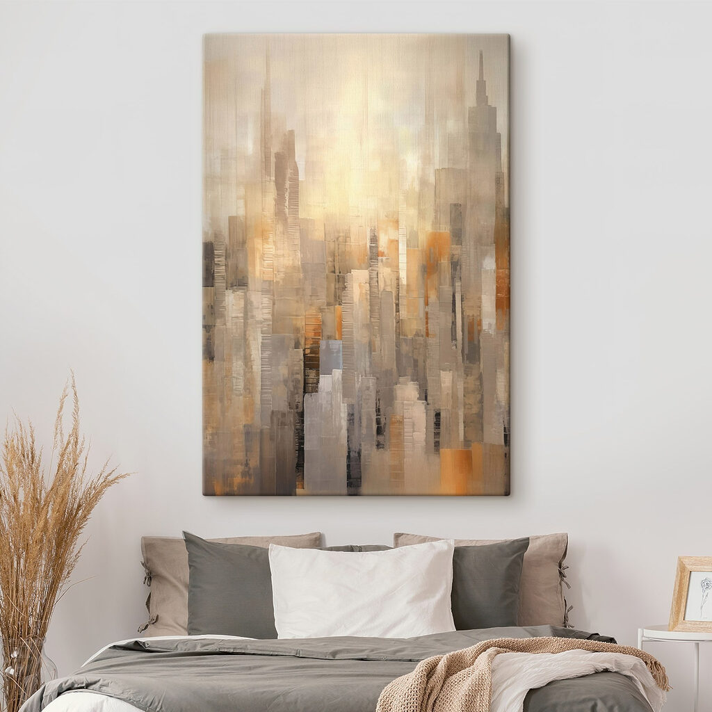 Painting of a city
