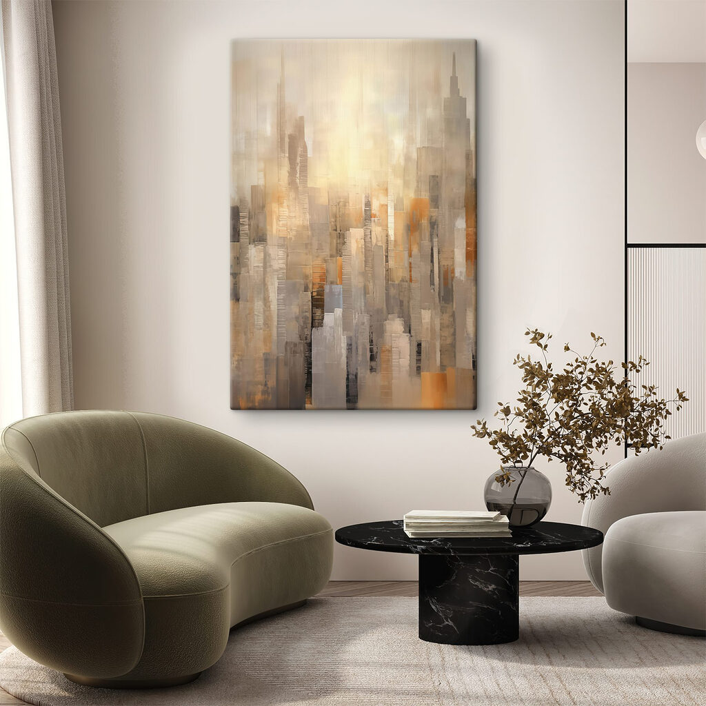 Painting of a city