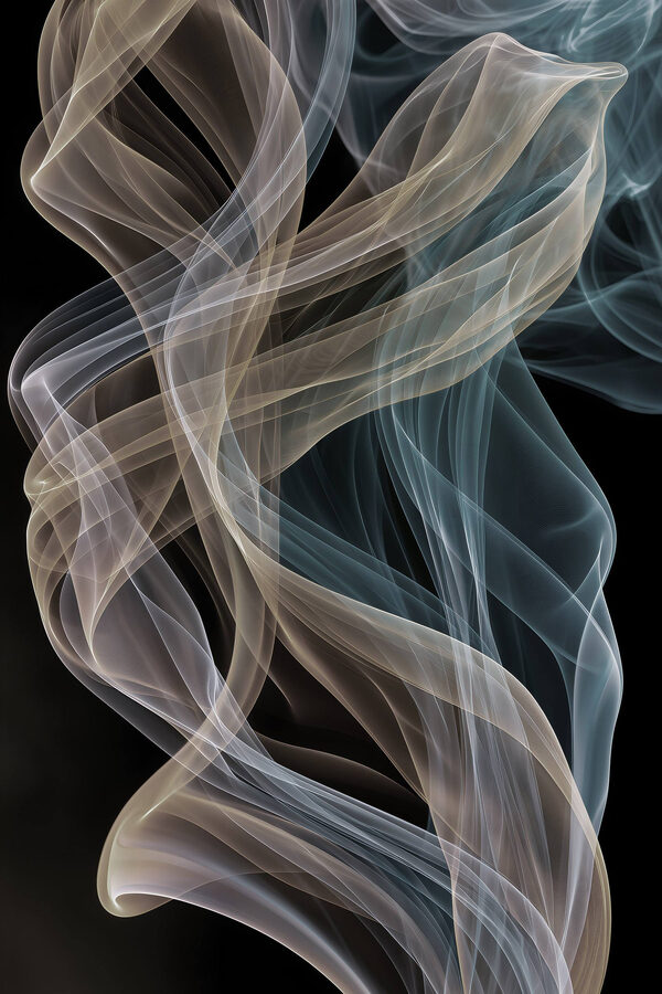 Ethereal swirls of color and movement