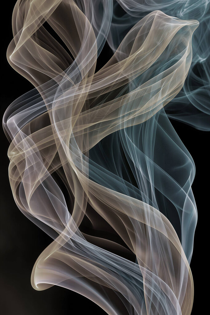Ethereal swirls of color and movement