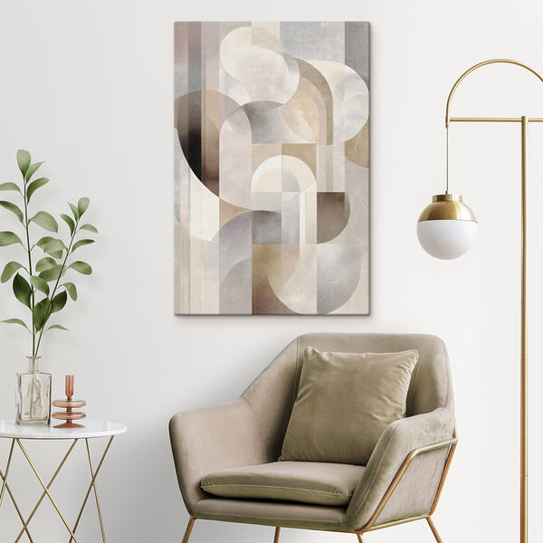 Abstract shapes in soft colors