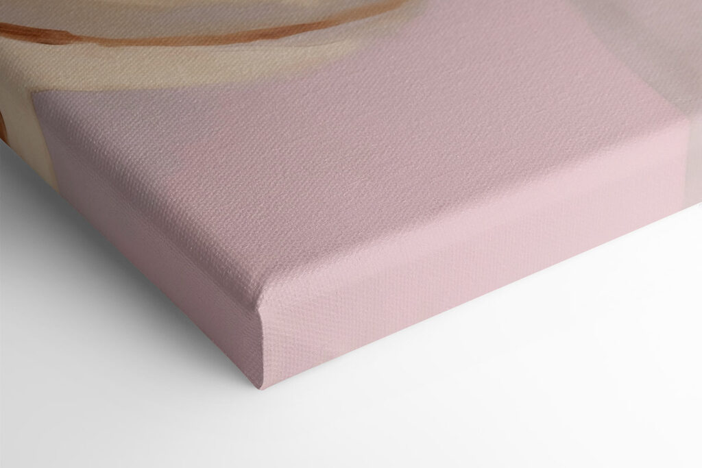 Painting of circles on a pink background Painting of circles on a pink background