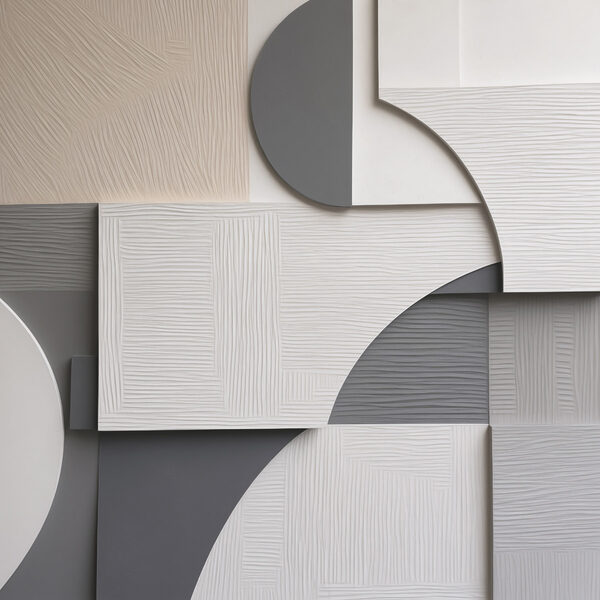 Wall with different shapes and colors