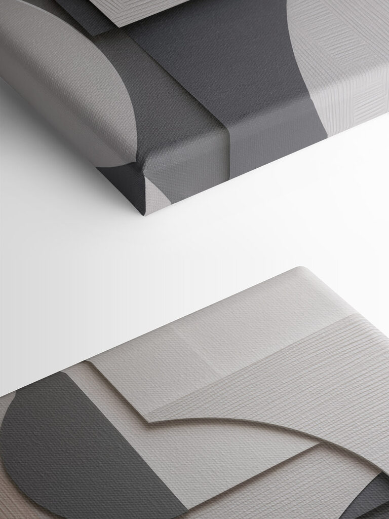 Wall with different shapes and colors