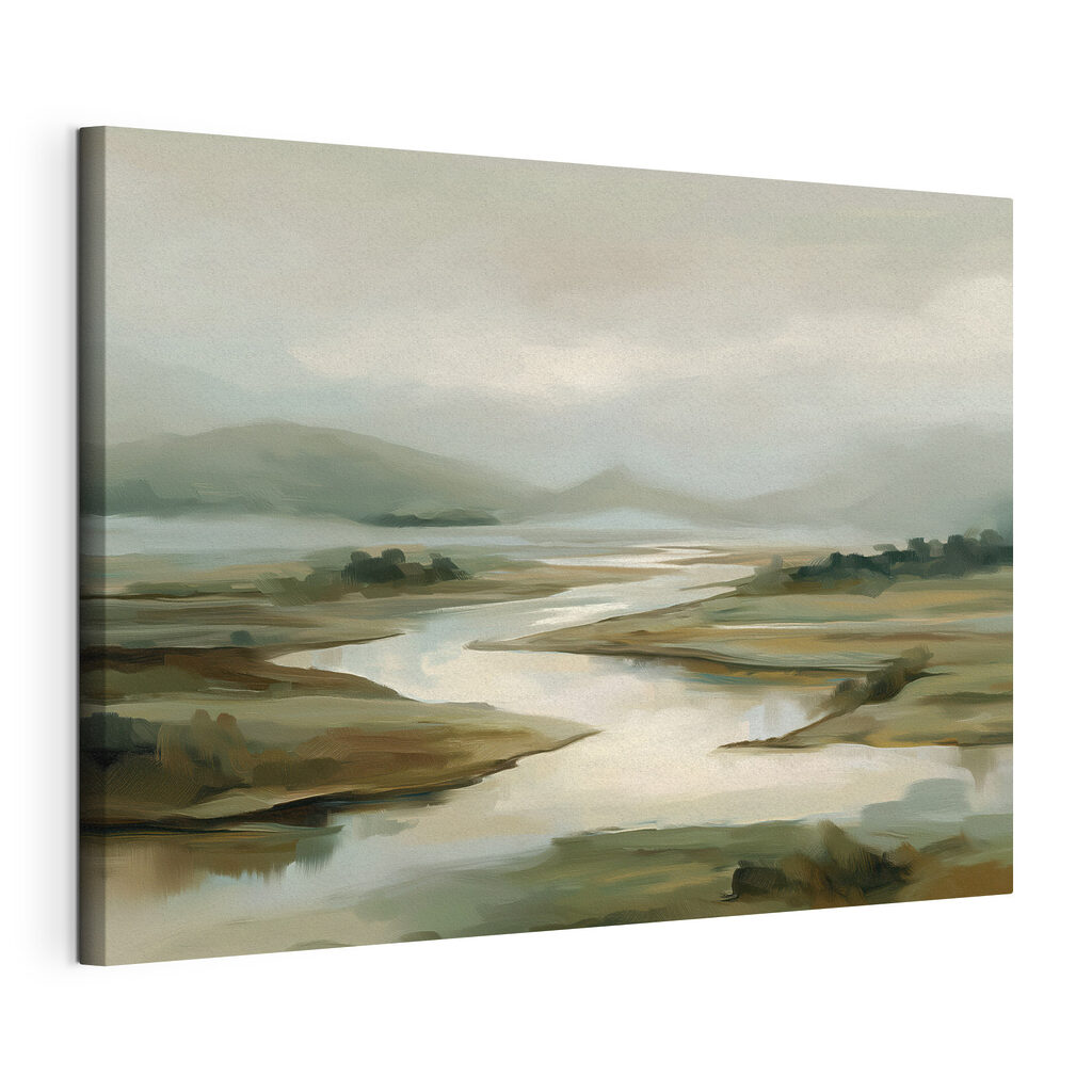 River running through a valley River running through a valley