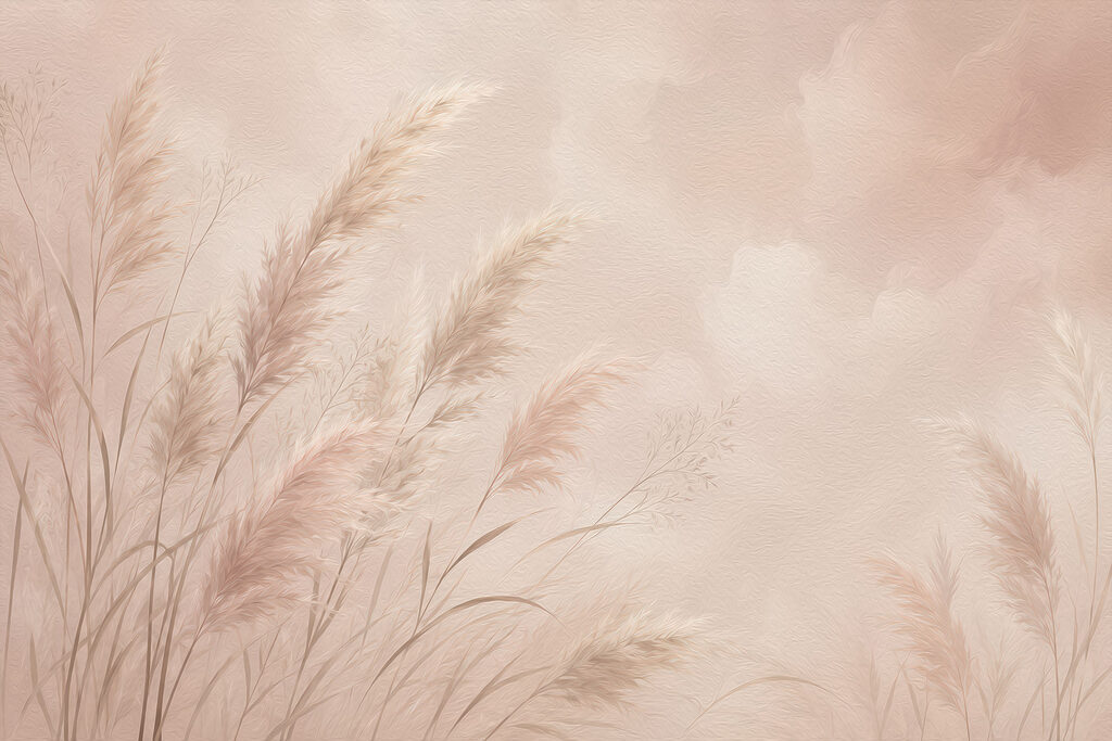 Gentle grasses in soft hues