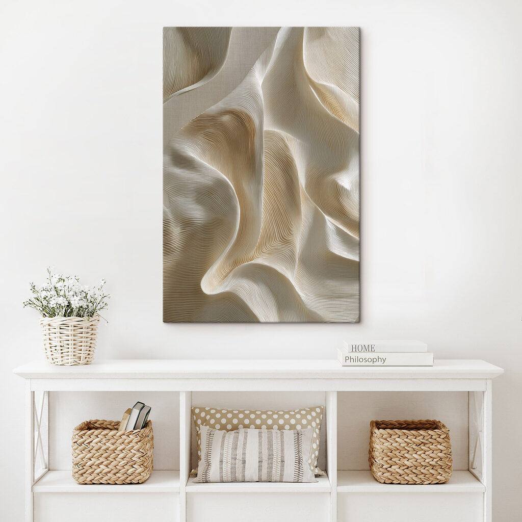 Flowing forms create soft elegance