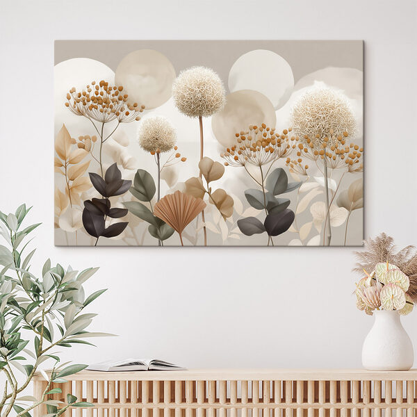 Group of flowers and leaves Group of flowers and leaves