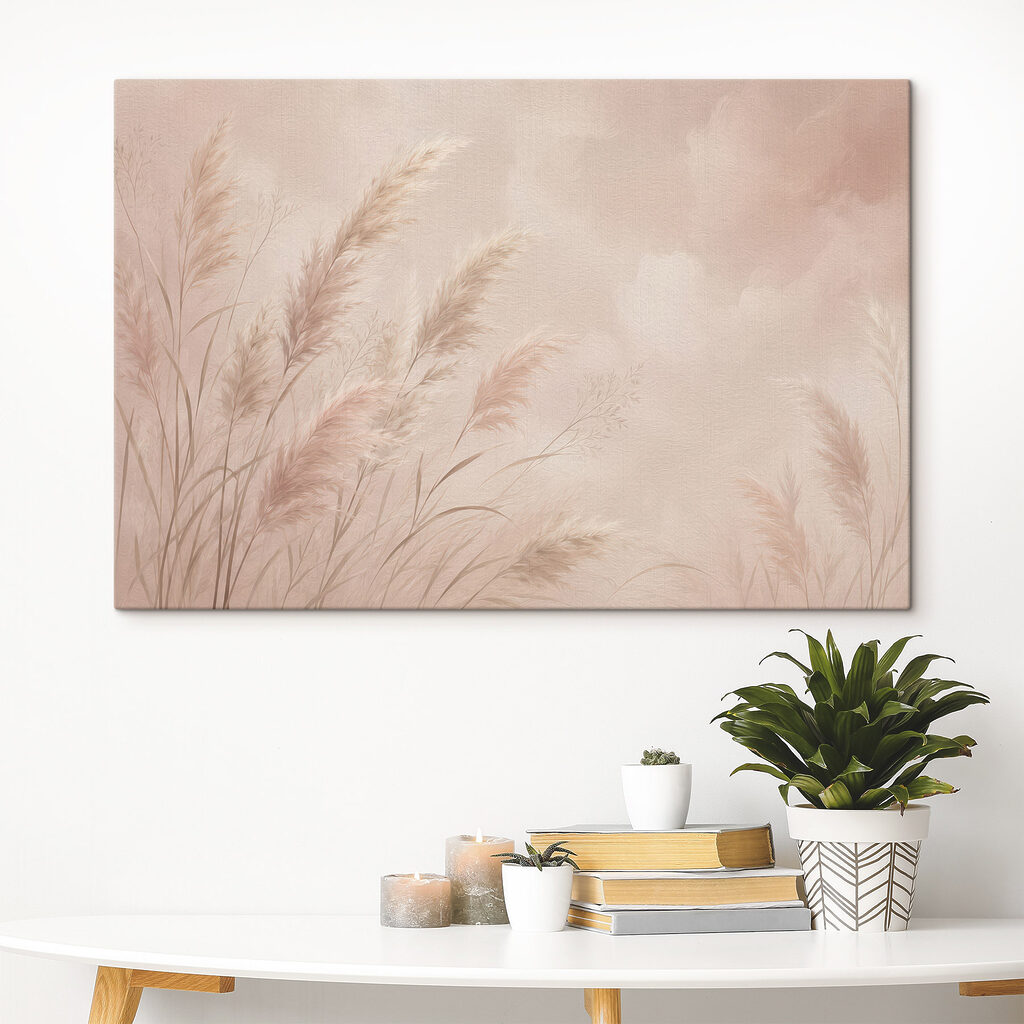 Gentle grasses in soft hues
