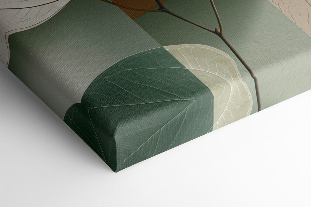 Serene leaves on a soft background