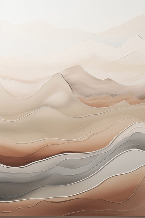 Serene waves of soft earth tones