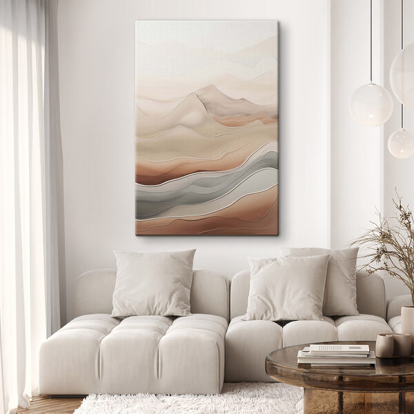 Serene waves of soft earth tones
