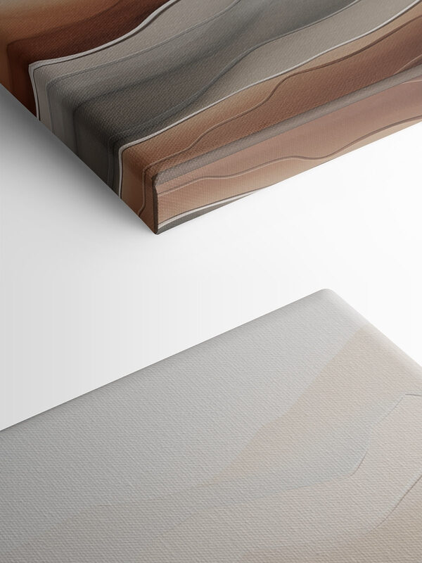 Serene waves of soft earth tones