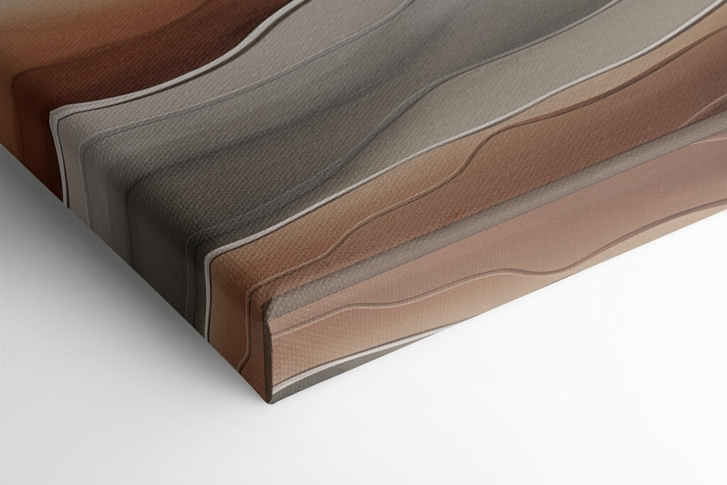 Serene waves of soft earth tones