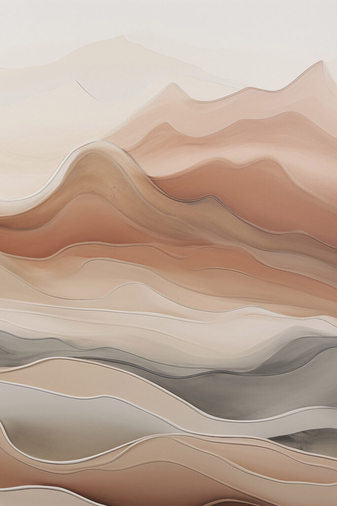 Serene waves in earthy tones Serene waves in earthy tones
