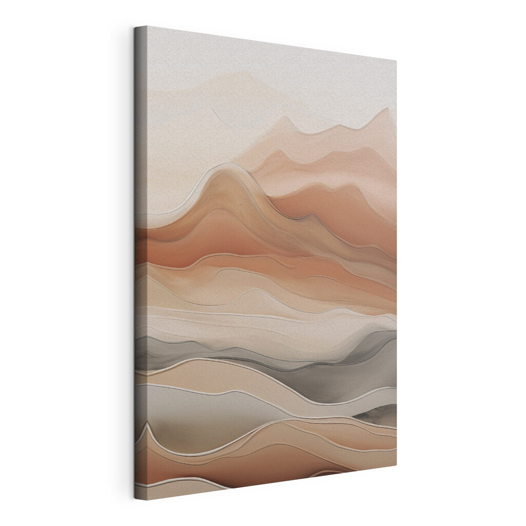 Serene waves in earthy tones Serene waves in earthy tones