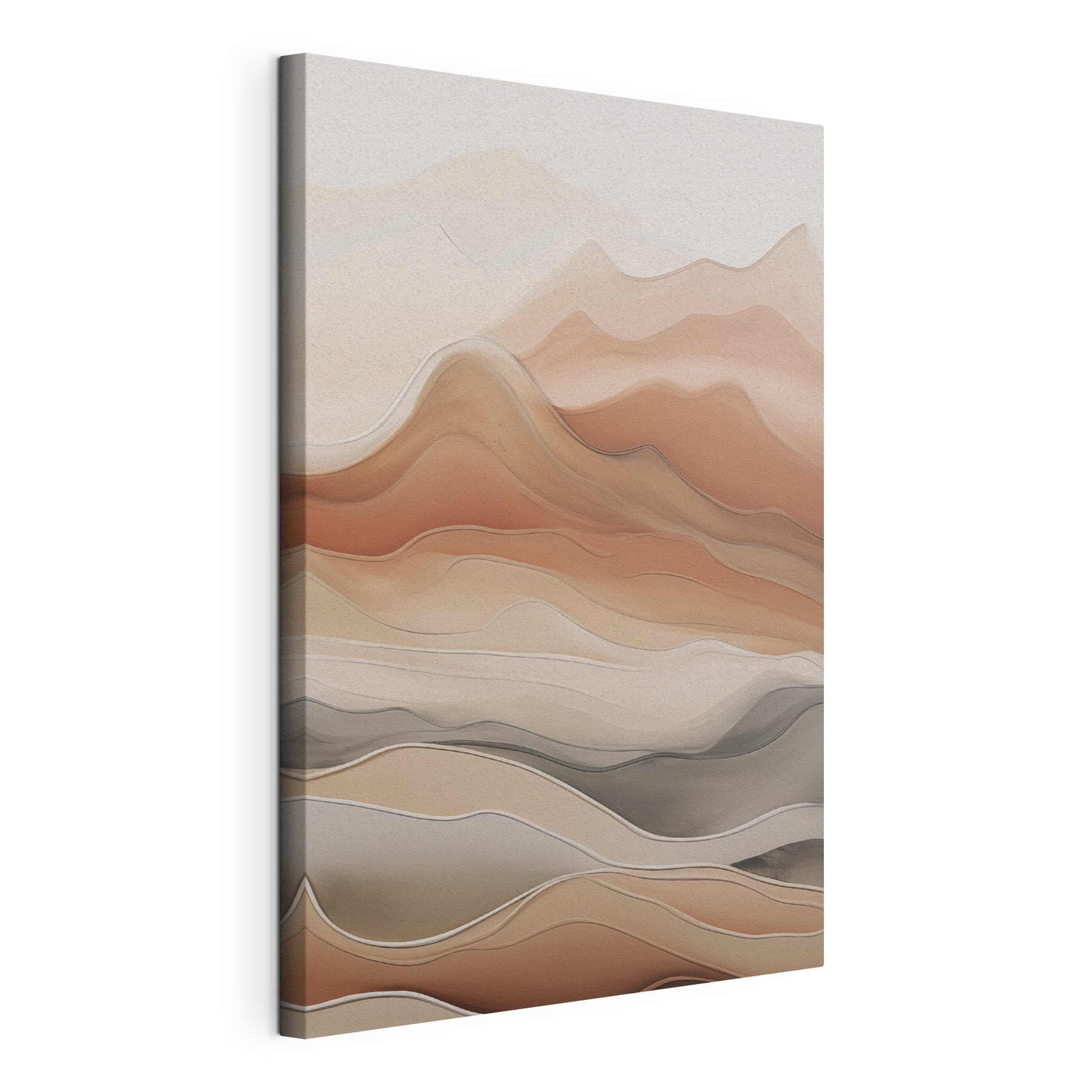 Serene waves in earthy tones Serene waves in earthy tones