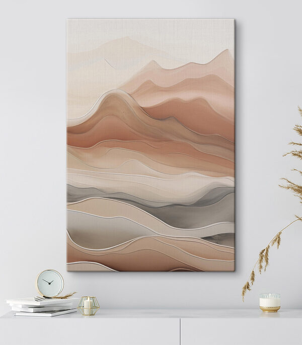 Serene waves in earthy tones Serene waves in earthy tones