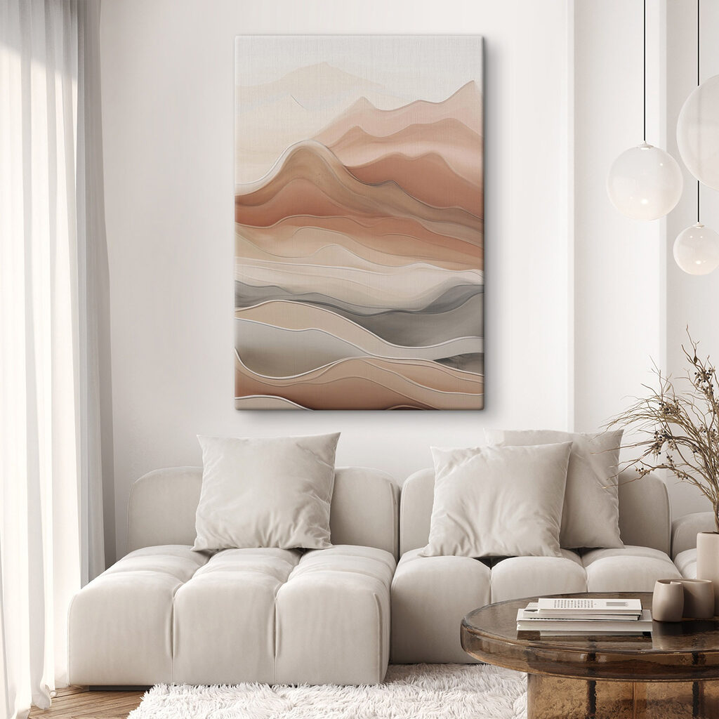 Serene waves in earthy tones Serene waves in earthy tones