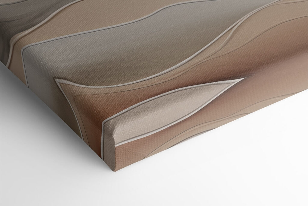 Serene waves in earthy tones Serene waves in earthy tones