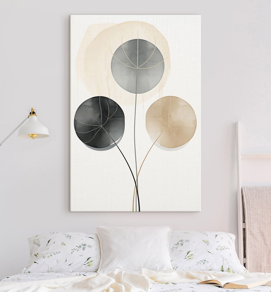 Elegant abstract circles in soft colors Elegant abstract circles in soft colors