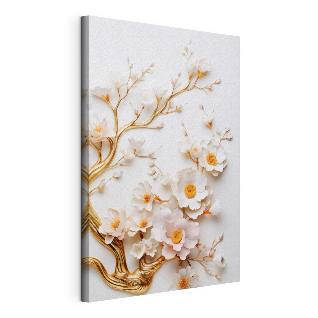 Delicate blossoms on a tranquil backdrop Delicate blossoms on a tranquil backdrop