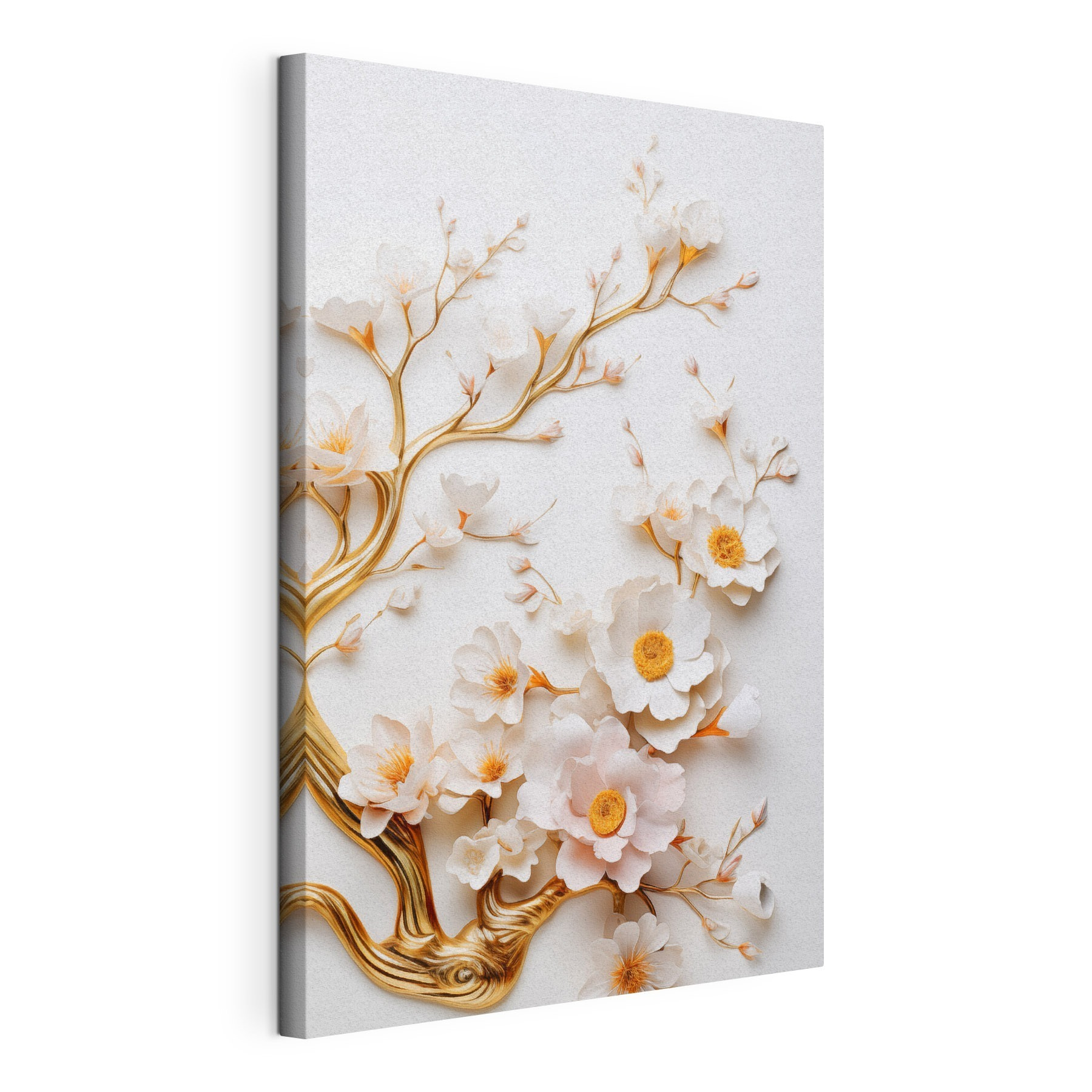 Delicate blossoms on a tranquil backdrop Delicate blossoms on a tranquil backdrop
