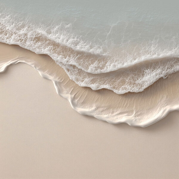 Waves and sand on a beach