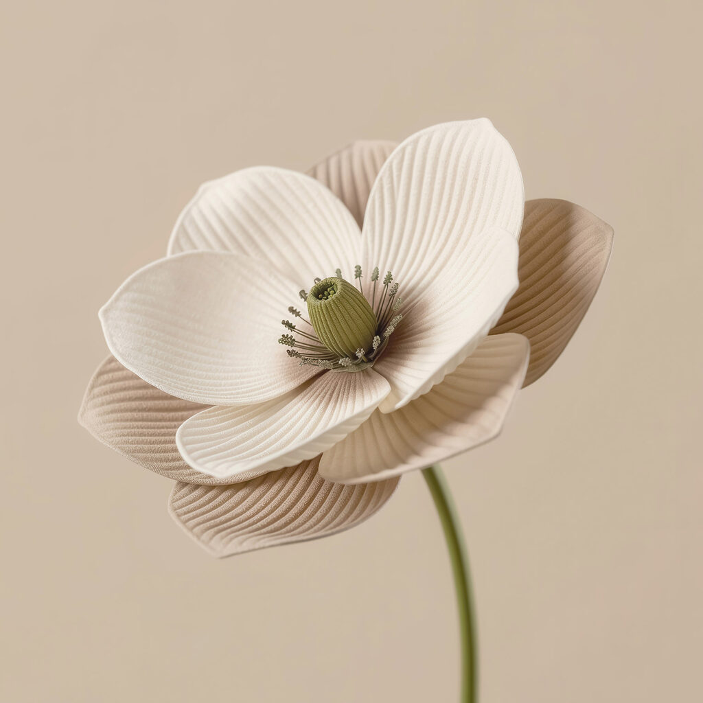 Delicate flower with soft petals