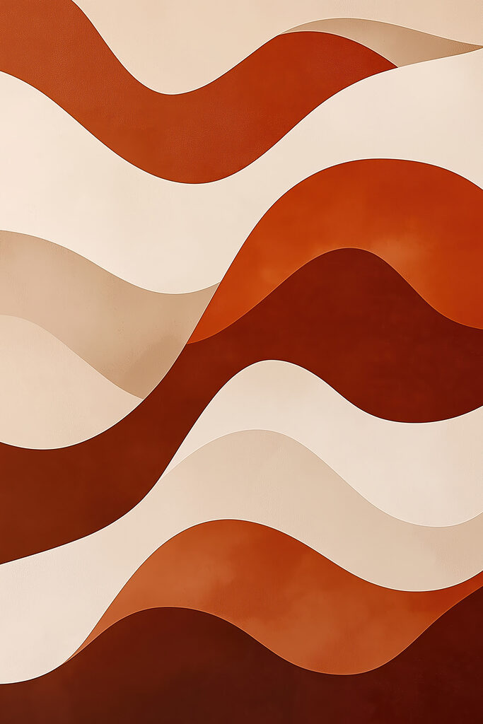 Brown and white wavy pattern Brown and white wavy pattern