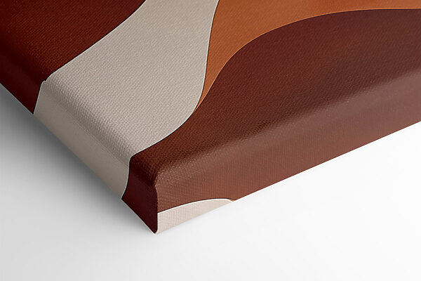 Brown and white wavy pattern Brown and white wavy pattern
