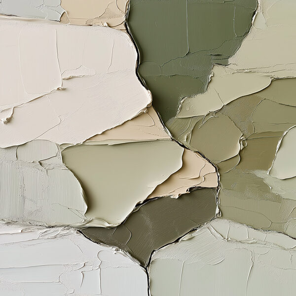 Artful layers of soft colors