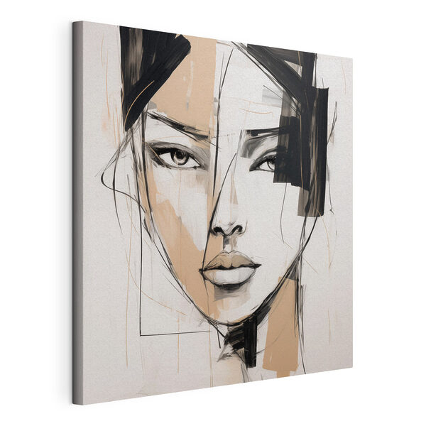 Painting of a woman's face