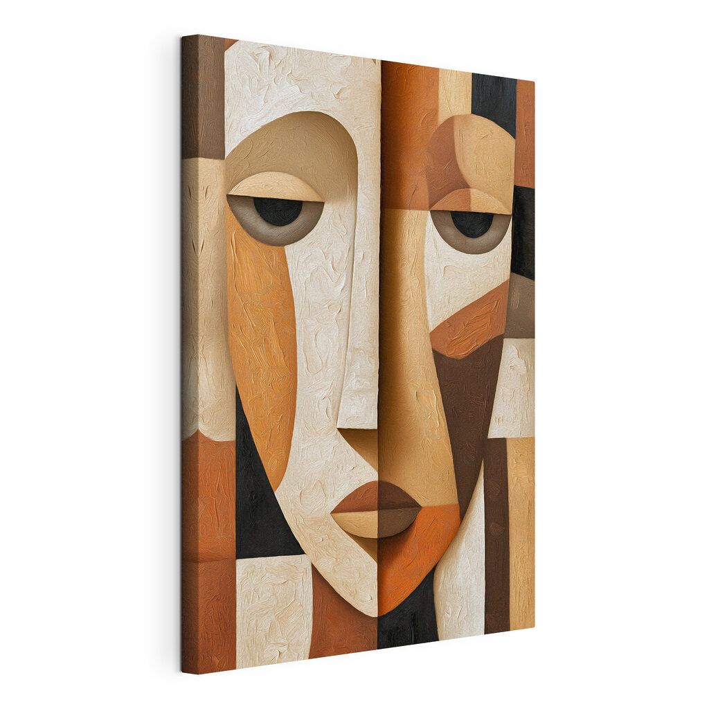 Abstract portrayal of serene expressions