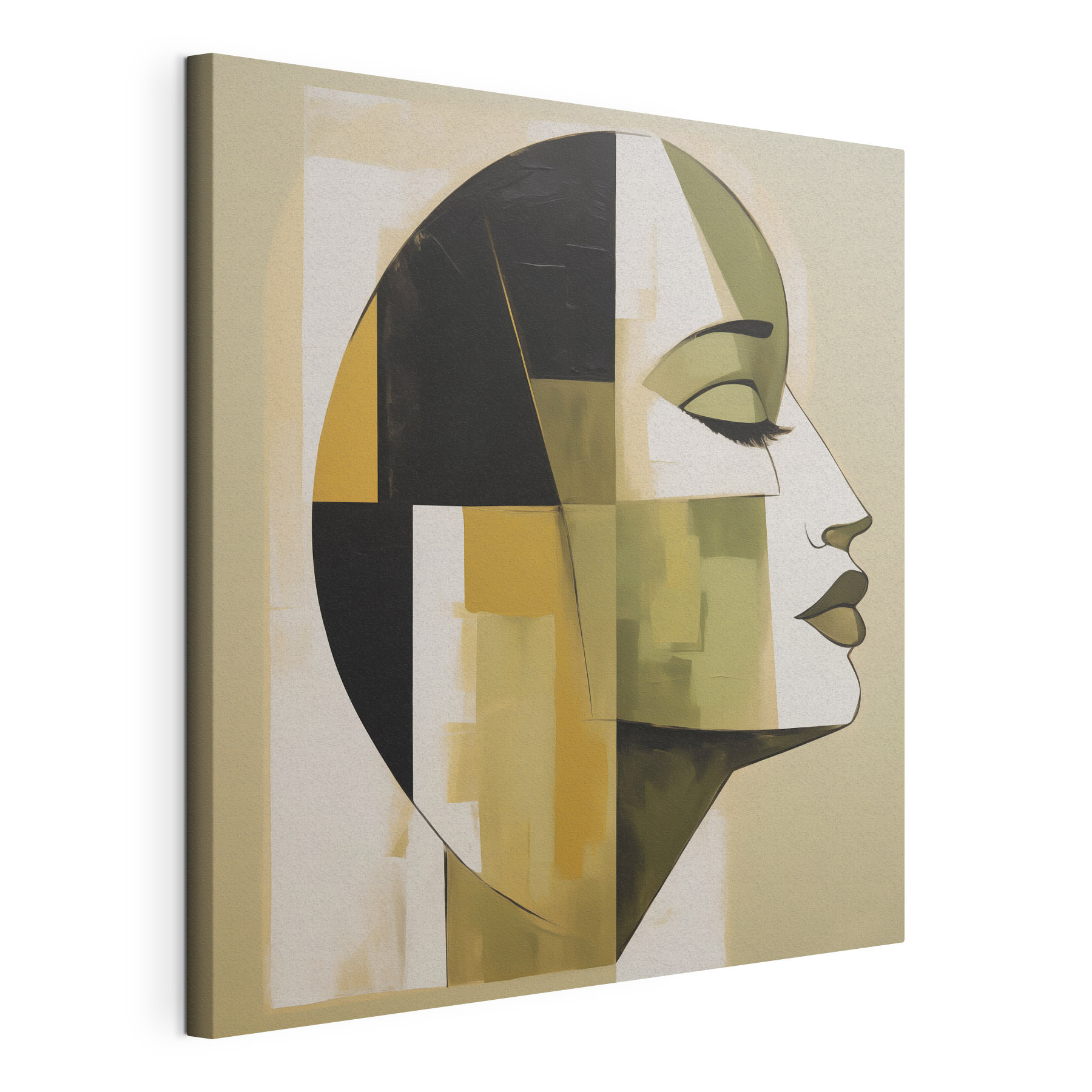 Painting of a woman's face