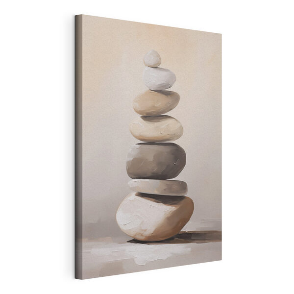 Stack of rocks on a table Stack of rocks on a table