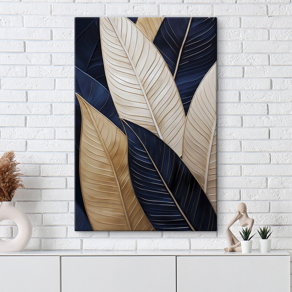 Lush leaves in elegant arrangement