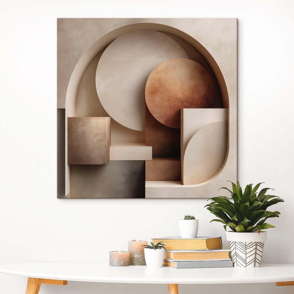 Abstract shapes in warm tones Abstract shapes in warm tones