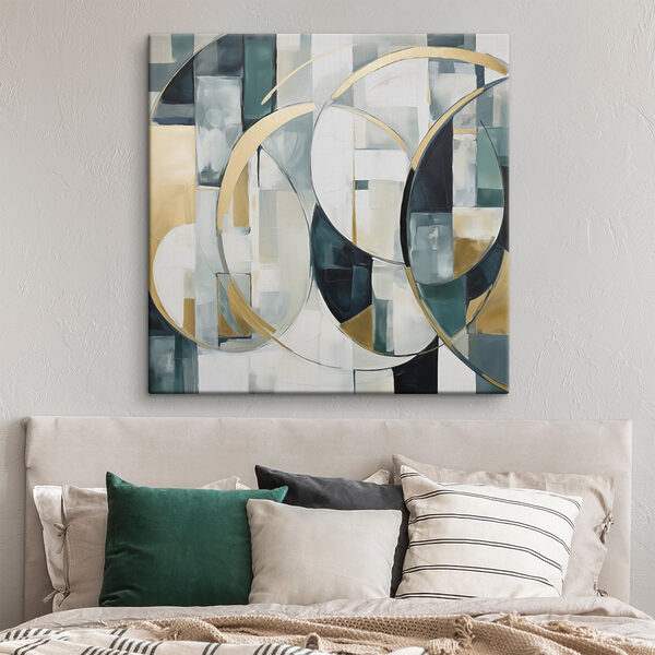 Painting of circles and squares Painting of circles and squares