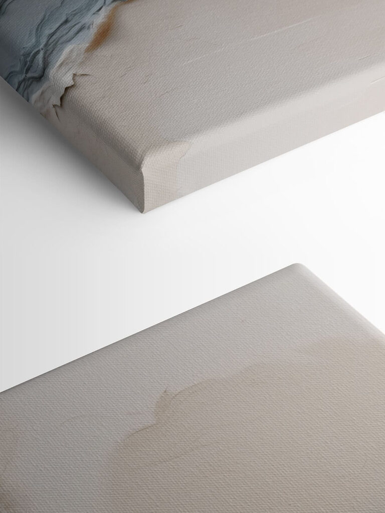 White and blue surface with a river White and blue surface with a river